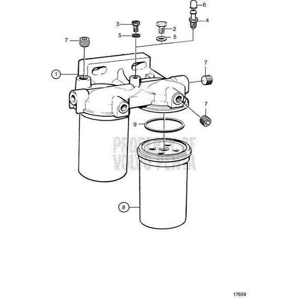 Volvo Penta Fuel Filter Housing 8194541 Zoro